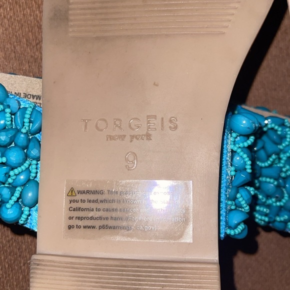 Torgeis New York aqua sandals - Picture 5 of 6